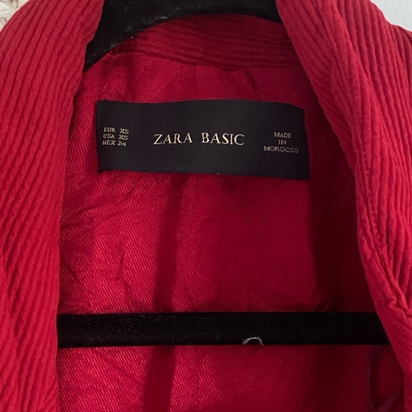 ZARA - Red corduroy blazer - Picture 5 of 9